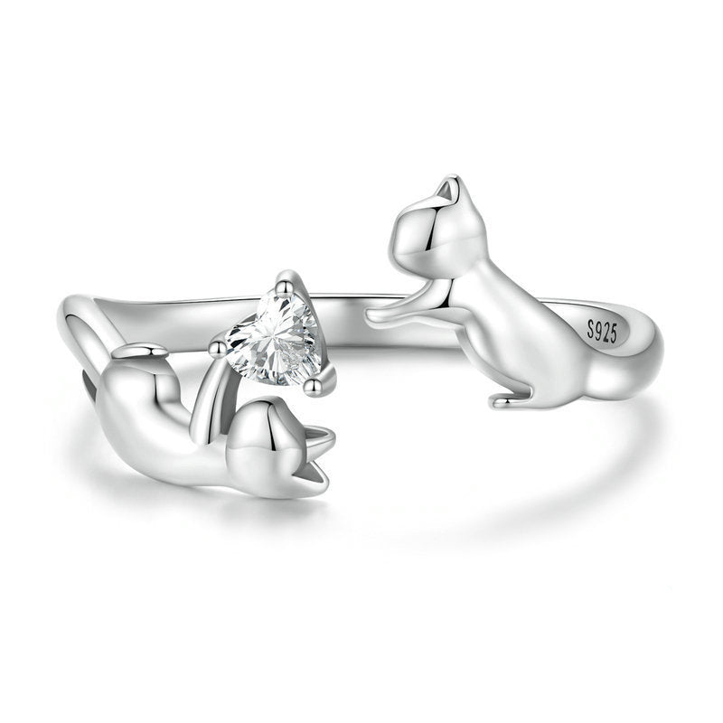 S925 Silver "Love Story" Ring