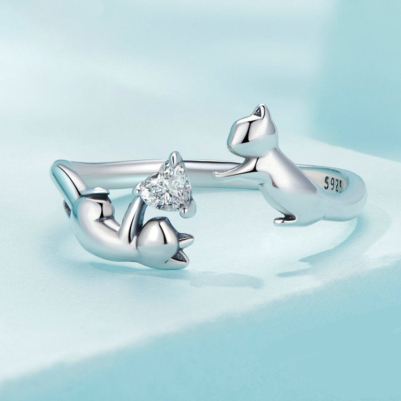 S925 Silver "Love Story" Ring