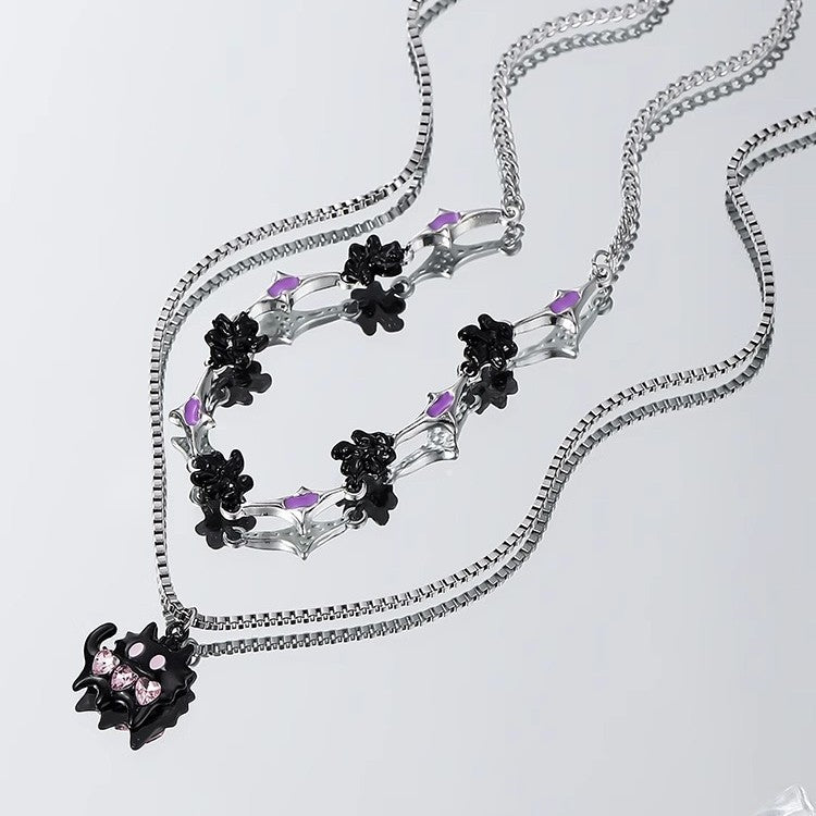 Cute cartoon cat necklace