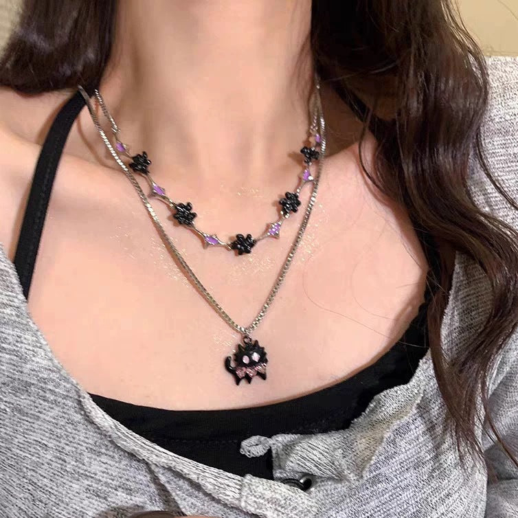 Cute cartoon cat necklace