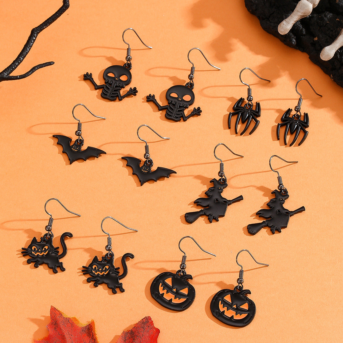 Halloween Collection – Halloween earrings, hook-style earrings with a unique design