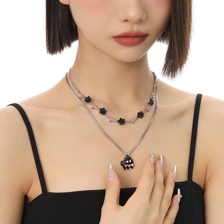 Cute cartoon cat necklace