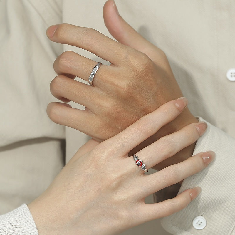 Cat and Fish Couple Rings