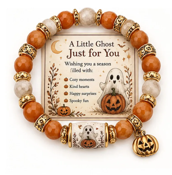 Halloween Collection – Halloween Black Cat Bumpkin Beaded Bracelet